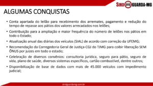 Estamos divulgando nossa apresentação e conquistas nesses oito anos de existência.Vejam também alguns depoimentos de pátios ja filiados e venham somar conosco,no objetivo que e defender os interesses de todos os pátios de Minas Gerais.Quem se filiar nos próximos 60 (Sessenta) dias estará isento da taxa de adesão.FILIEM-SE,PRECISAMOS DE VOCÊS,pois, JUNTOS SOMOS FORTES !!! 6